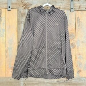 AND1 Full Zip Hoodie Track Jacket Men's Size 3XL All Over Print Black